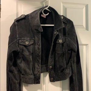 Women’s black soft jean jacket